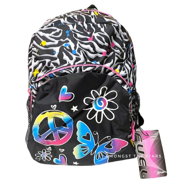 Eastsport Other - Eastsport Zebra Peace & Butterfly Backpack